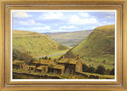 Edward Hersey, Original oil painting on canvas, Crackpot Hall, North Yorkshire Medium image. Click to enlarge