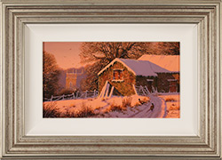 Edward Hersey, Original oil painting on panel, The Chimes of Winter  Medium image. Click to enlarge