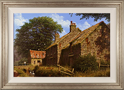Edward Hersey, Original oil painting on panel, A Fine Day in Yorkshire  Medium image. Click to enlarge