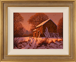 Edward Hersey, Original oil painting on panel, Homeward Medium image. Click to enlarge