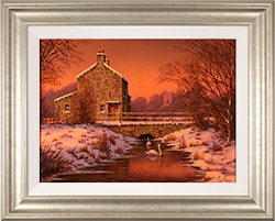 Edward Hersey, Original oil painting on panel, Winter Radiance Medium image. Click to enlarge