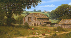 Edward Hersey, Signed limited edition print, Summer Farmhouse Medium image. Click to enlarge