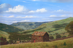 Edward Hersey, Signed limited edition print, Muker, North Yorkshire Medium image. Click to enlarge