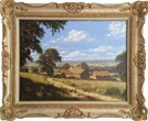 Edward Hersey, Original oil painting on canvas, Home in Moreton in the Marsh Medium image. Click to enlarge