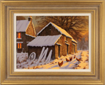 Edward Hersey, Original oil painting on canvas, Last Light, North Yorkshire Medium image. Click to enlarge