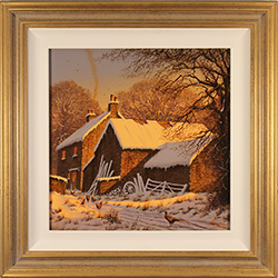Edward Hersey, Original oil painting on canvas, End of the Day, The Cotswolds Medium image. Click to enlarge