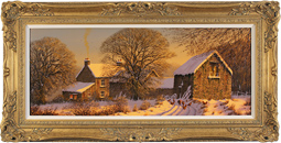Edward Hersey, Original oil painting on canvas, Winter Radiance Medium image. Click to enlarge