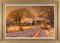 Edward Hersey, Original oil painting on canvas, Home At Last Medium image. Click to enlarge