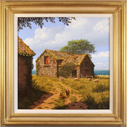 Edward Hersey, Original oil painting on canvas, Anglesey Barn Medium image. Click to enlarge