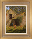 Edward Hersey, Original oil painting on canvas, Ruler of the Roost Medium image. Click to enlarge