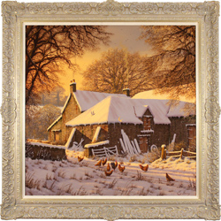 Edward Hersey, Original oil painting on canvas, Winter Warmth Medium image. Click to enlarge
