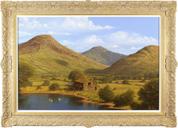Edward Hersey, Original oil painting on canvas, Cumbrian Majesty, Loweswater, The Lake District Medium image. Click to enlarge
