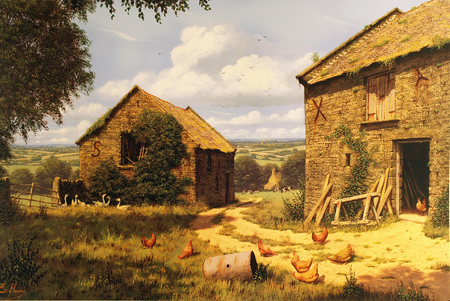 Edward Hersey, Signed limited edition print, To the Vale and Beyond