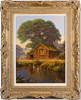 Edward Hersey, Original oil painting on canvas, Cotswolds Farm  Medium image. Click to enlarge