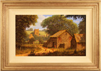 Edward Hersey, Original oil painting on canvas, Cotwolds Farm Medium image. Click to enlarge