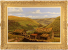 Edward Hersey, Original oil painting on canvas, Kisdon Valley, Swaledale, North Yorkshire Medium image. Click to enlarge