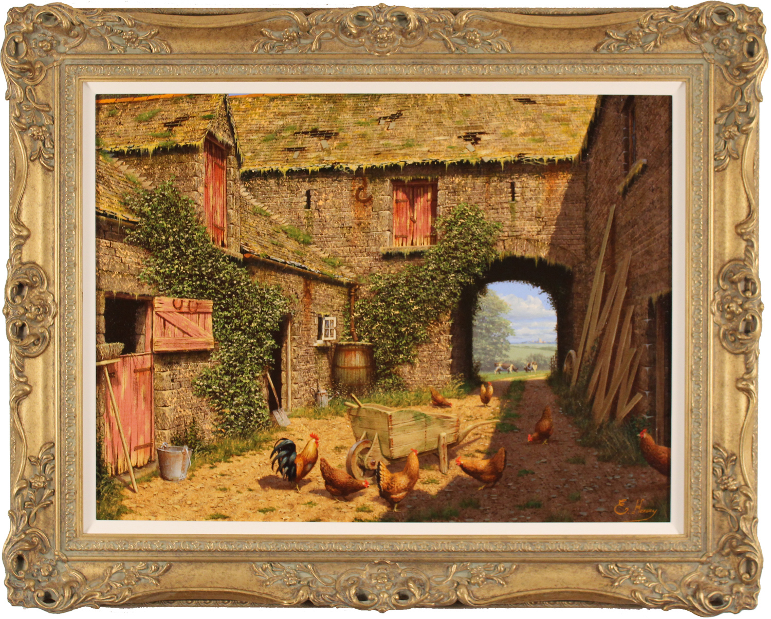 Edward Hersey, Original oil painting on canvas, A Fine Summers Day Click to enlarge
