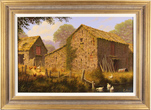 Edward Hersey, Original oil painting on canvas, Down by the Stream, The Cotswolds Medium image. Click to enlarge