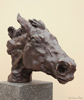 Edward Waites, Bronze, Horses Head Medium image. Click to enlarge