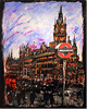 Ewen Macaulay, Original acrylic painting on canvas, St Pancras