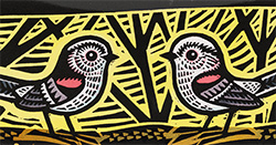 Gerard Hobson, Original linocut print, Long Tailed Tit