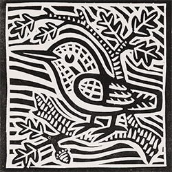 Gerard Hobson, Original linocut print, Kingfisher