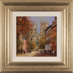 Gordon Lees, Original oil painting on panel, Crisp Autumn Afternoon, York Medium image. Click to enlarge