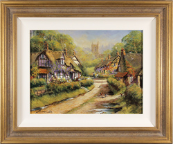 Gordon Lees, Original oil painting on panel, Charm of The Cotswolds Medium image. Click to enlarge
