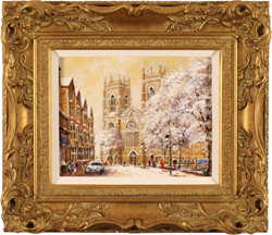 Gordon Lees, Original oil painting on panel, York Minster Medium image. Click to enlarge