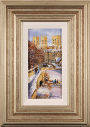 Gordon Lees, Original oil painting on panel, The City Walls, York Medium image. Click to enlarge