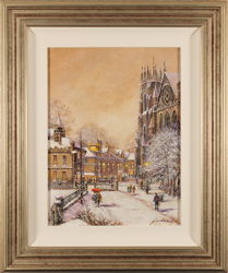 Gordon Lees, Original oil painting on panel, A Snowy York Medium image. Click to enlarge