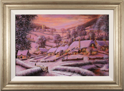 Gordon Lees, Original oil painting on panel, Glow of a Cotswolds Eve Medium image. Click to enlarge