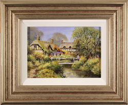 Gordon Lees, Original oil painting on panel, Wisteria Cottage Medium image. Click to enlarge