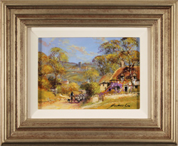 Gordon Lees, Original oil painting on panel, The Shepherd Medium image. Click to enlarge