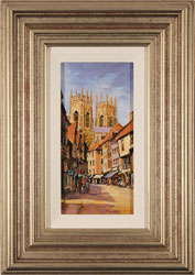 Gordon Lees, Original oil painting on panel, Low Petergate, York Medium image. Click to enlarge