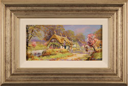 Gordon Lees, Original oil painting on panel, Cherry Tree Lane Medium image. Click to enlarge