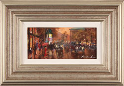 Gordon Lees, Original oil painting on panel, Streets of Paris Medium image. Click to enlarge