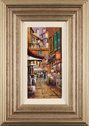 Gordon Lees, Original oil painting on panel, Al Fresco Boulevard  Medium image. Click to enlarge