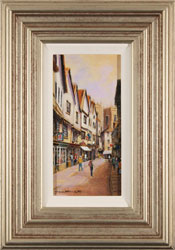 Gordon Lees, Original oil painting on panel, A Day Out in York Medium image. Click to enlarge