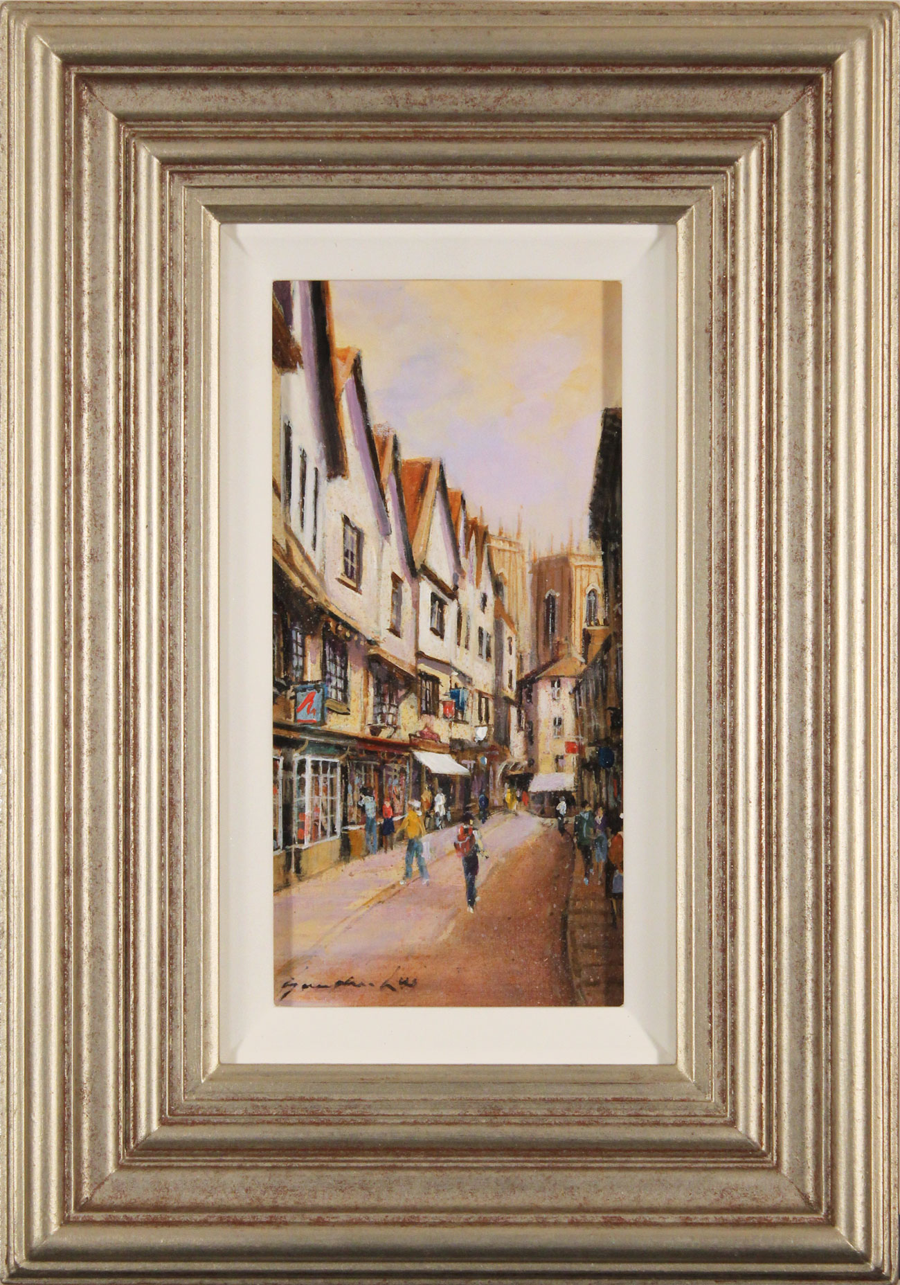Gordon Lees, Original oil painting on panel, A Day Out in York