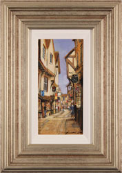 Gordon Lees, Original oil painting on panel, The Shambles  Medium image. Click to enlarge