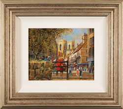 Gordon Lees, Original oil painting on panel, King's Square, York Medium image. Click to enlarge