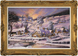 Gordon Lees, Original oil painting on panel, A Winter's Eve Medium image. Click to enlarge