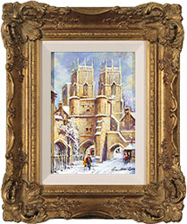 Gordon Lees, Original oil painting on panel, Bootham Bar, York Medium image. Click to enlarge