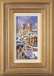 Gordon Lees, Original oil painting on panel, View from the City Walls, York Medium image. Click to enlarge