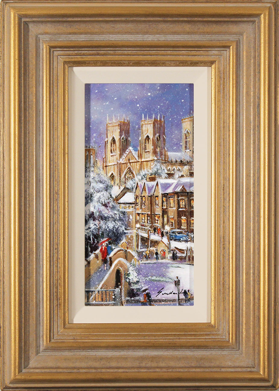 Gordon Lees, Original oil painting on panel, View from the City Walls, York Click to enlarge