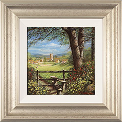 Gordon Lees, Original oil painting on panel, Summer Stile Medium image. Click to enlarge