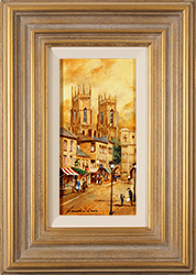 Gordon Lees, Original oil painting on panel, Bootham Bar, York Medium image. Click to enlarge