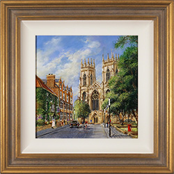 Gordon Lees, Original oil painting on panel, Summertime, York Minster Medium image. Click to enlarge