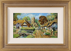 Gordon Lees, Original oil painting on panel, Chime of the Bells, The Cotswolds Medium image. Click to enlarge